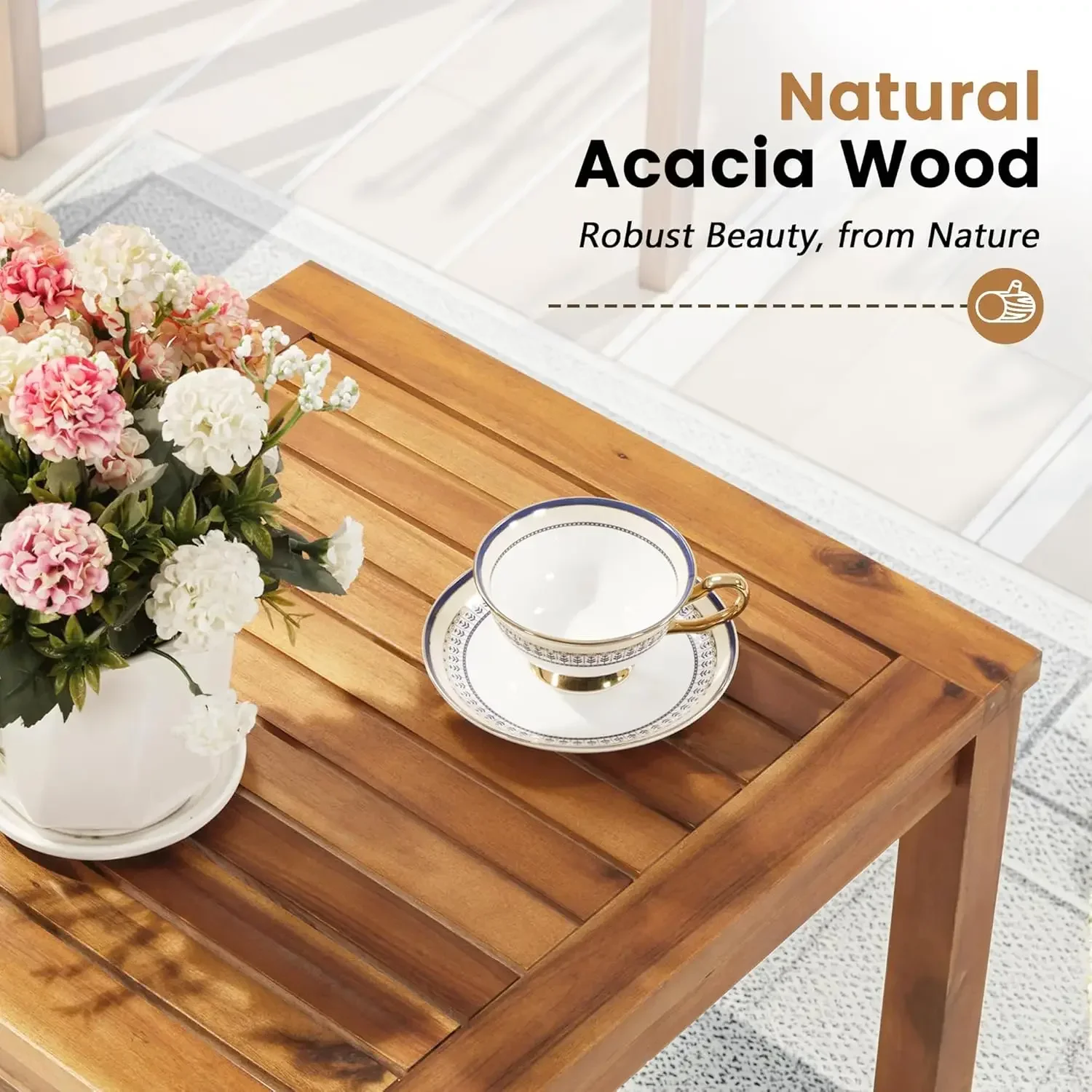 Outdoor Furniture Table And Chairs - Conjunto de Móveis para Pátio em