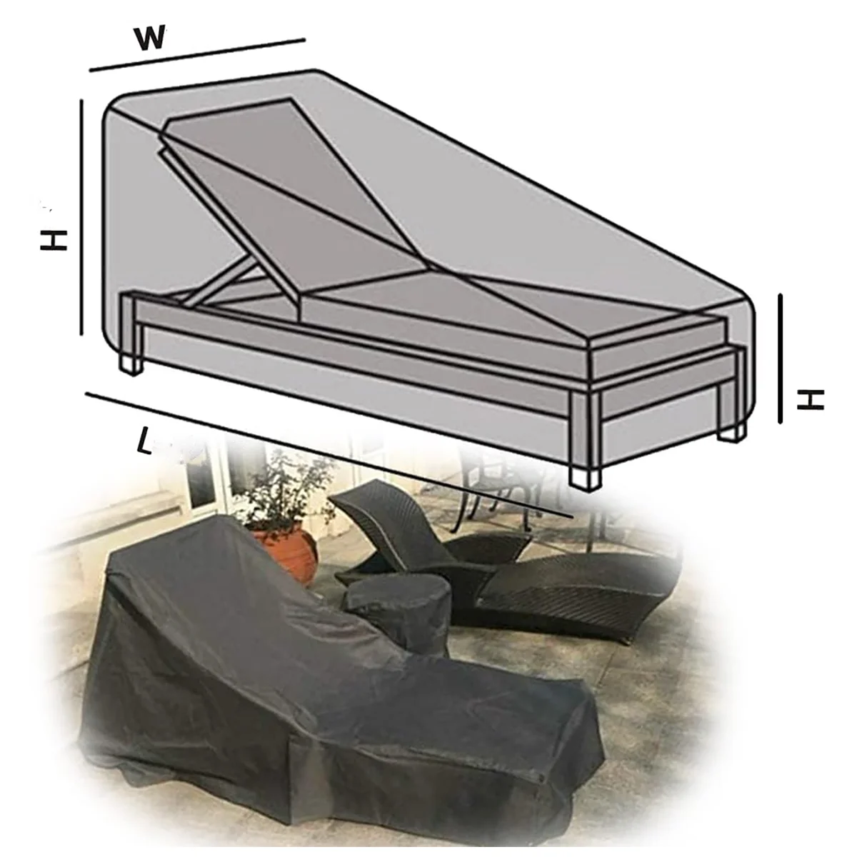 Capa para Espreguiçadeira de T - Outdoor Furniture Fabric Waterproof avaliação e preço