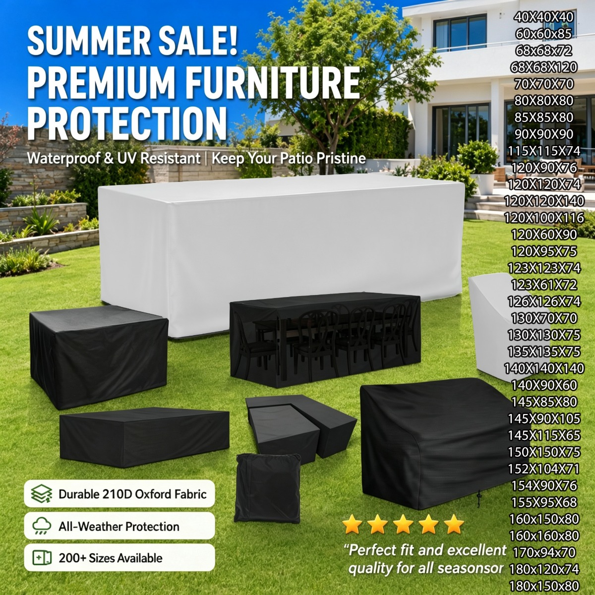 Capas para Móveis de Pátio em  - Outdoor Furniture Fabric Waterproof avaliação e preço