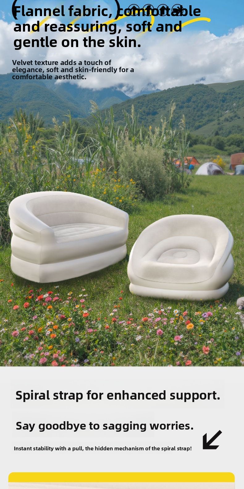 Sofá Inflável Portátil para Fe - Outdoor Furniture Design avaliação e preço