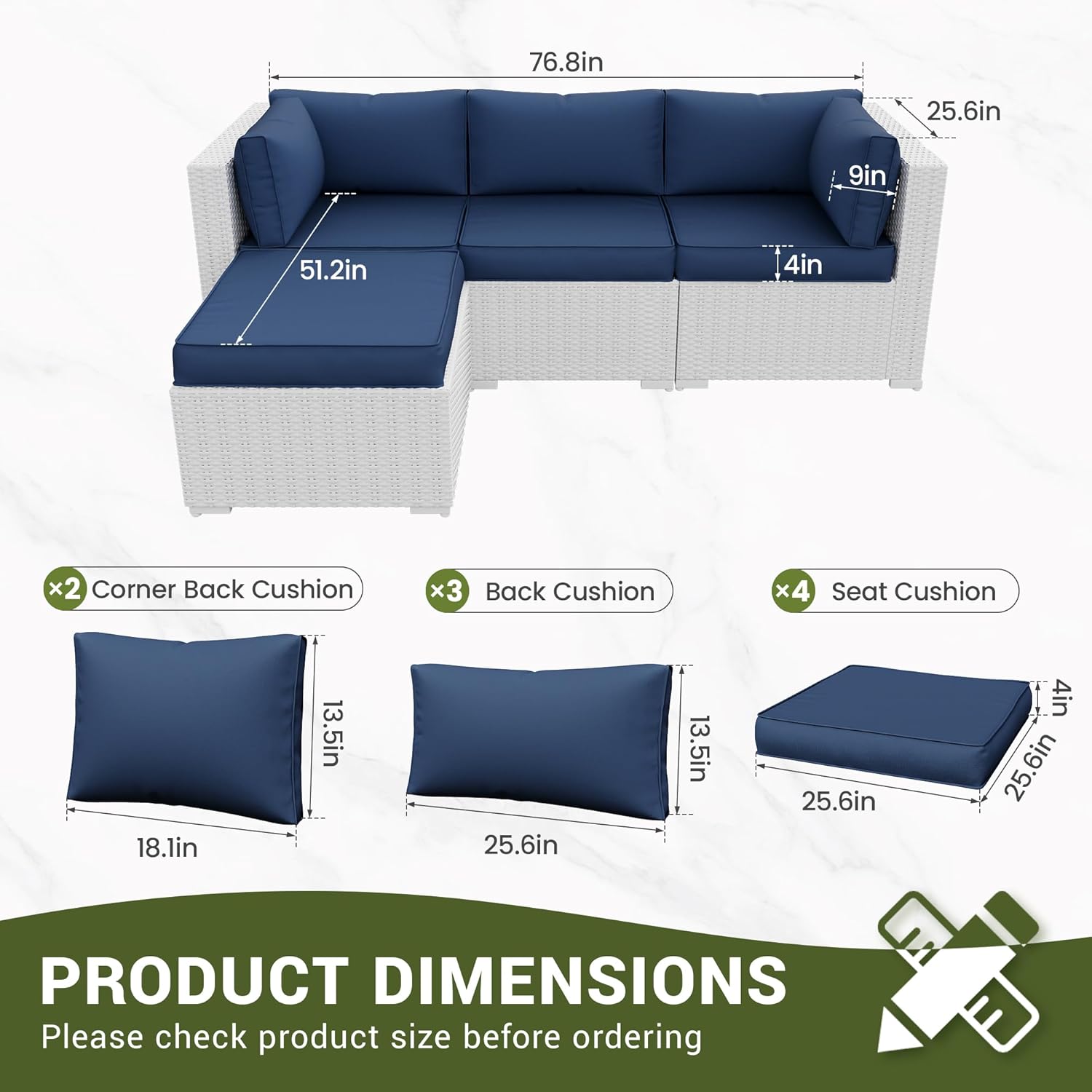 Almofadas de Substituição para - Outdoor Furniture Replacement Fabric avaliação e preço