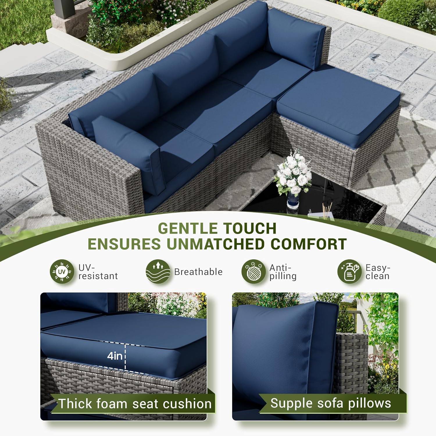 Almofadas de Substituição para - Outdoor Furniture Replacement Fabric avaliação e preço