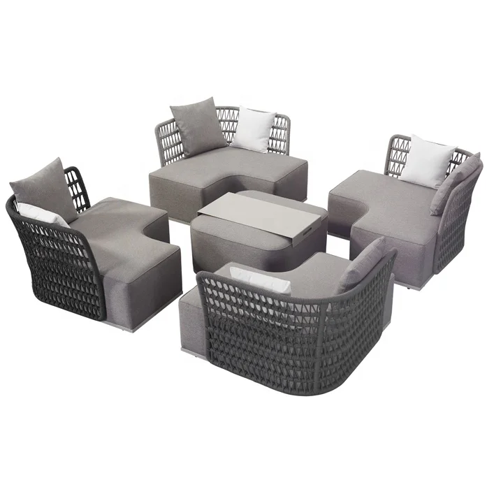 Conjunto de Sofá Modular de Al - Outdoor Furniture On Sale avaliação e preço