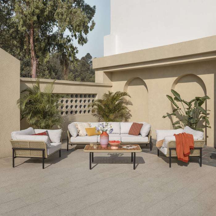 Sofá de vime externo ajustável - Outdoor Furniture On Sale avaliação e preço