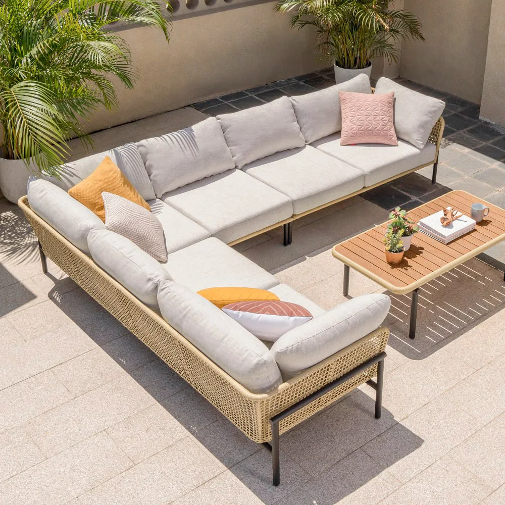 Sofá de vime externo ajustável - Outdoor Furniture On Sale avaliação e preço