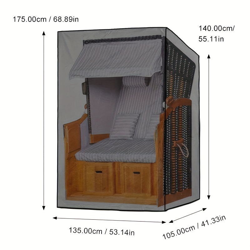 Capa preta para móveis de exte - Outdoor Furniture Protector avaliação e preço