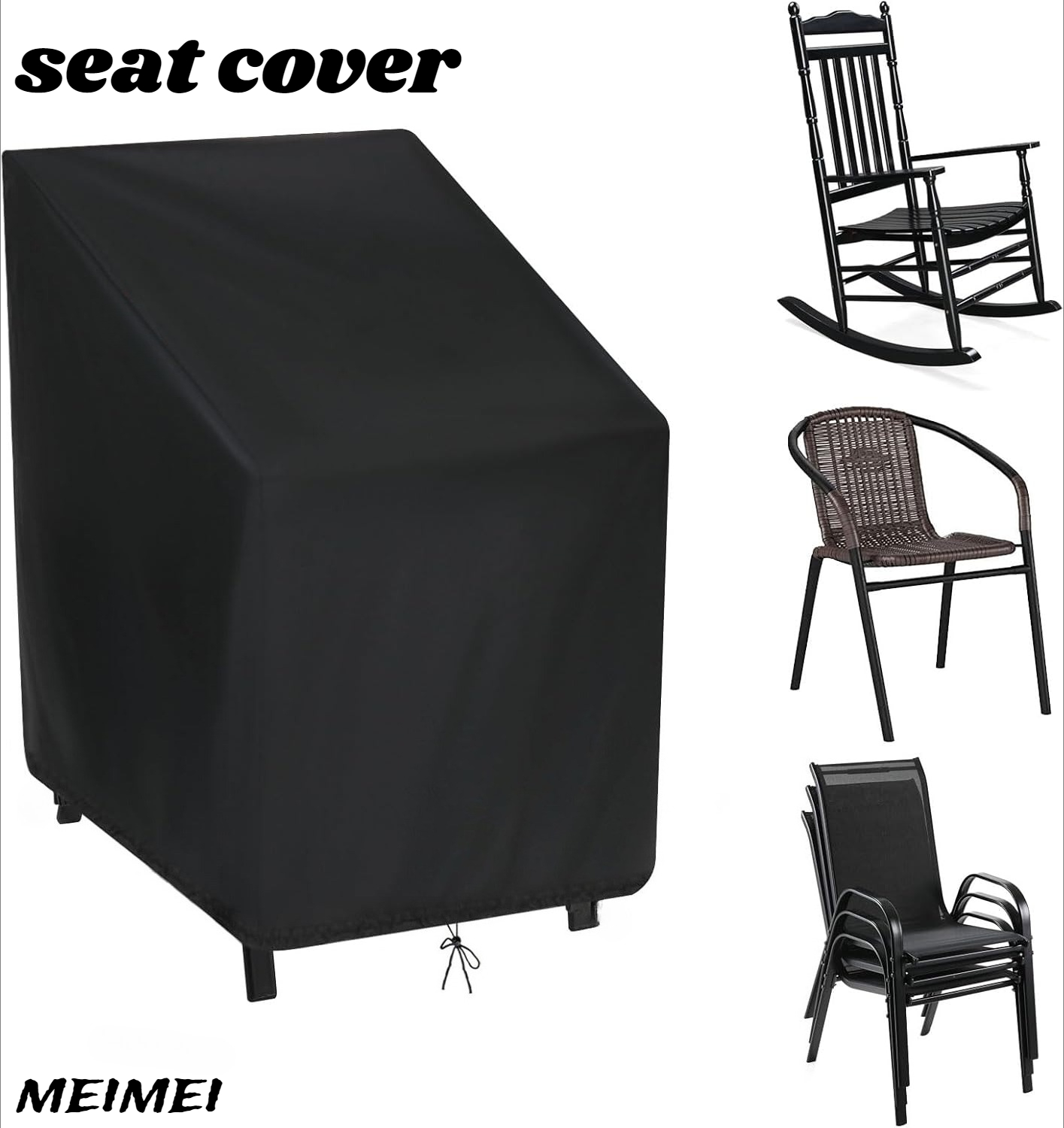 Cadeira empilhada capa de poei - Outdoor Furniture Protector avaliação e preço