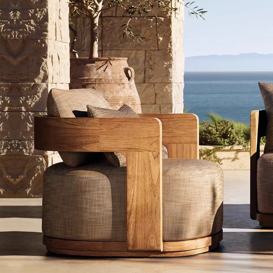 Sofá de Teak para Exterior, Co - Outdoor Furniture On Sale avaliação e preço