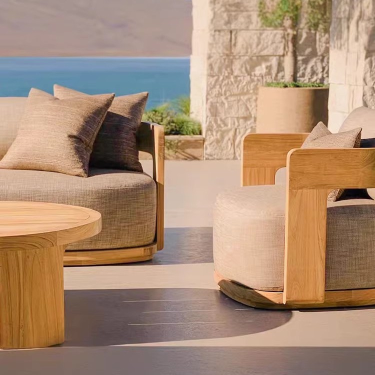 Sofá de Teak para Exterior, Co - Outdoor Furniture On Sale avaliação e preço
