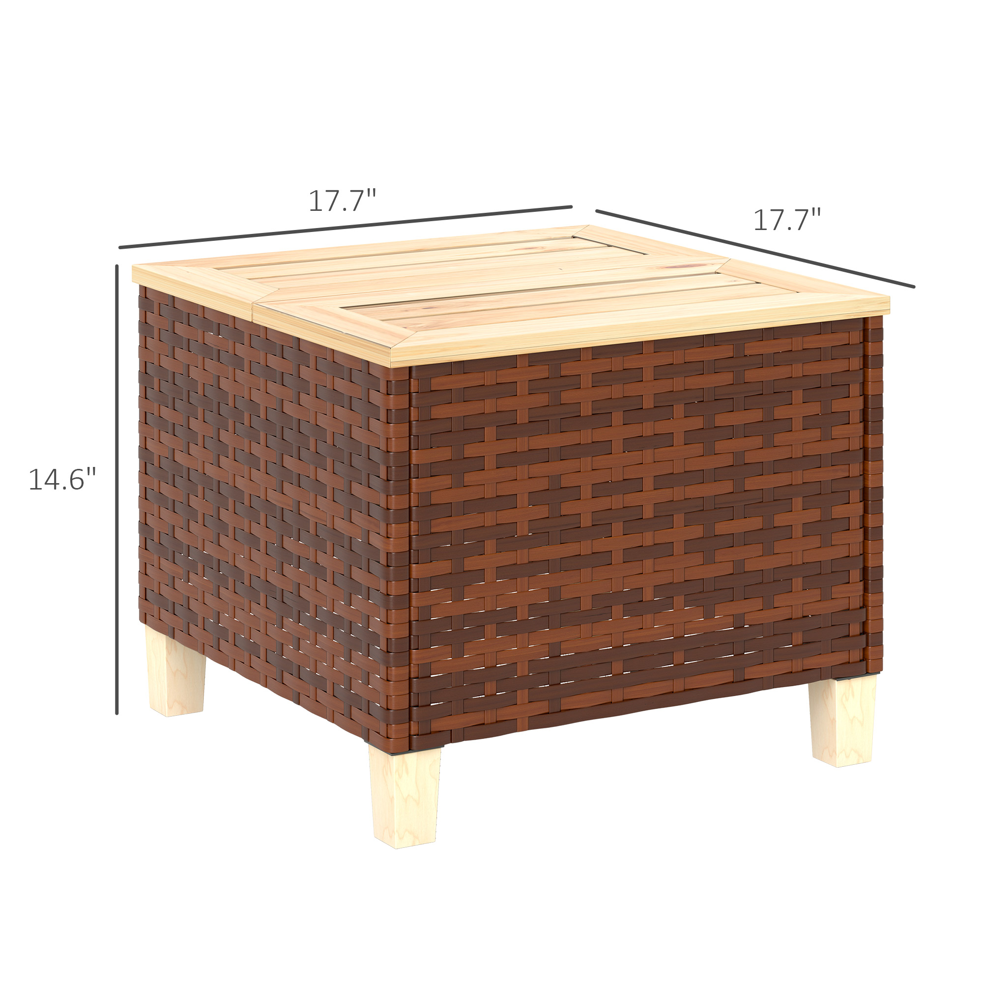 Mesa lateral para exterior com - Outdoor Furniture On Sale avaliação e preço